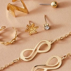 11pc Infinity & Rhinestone Decor Set